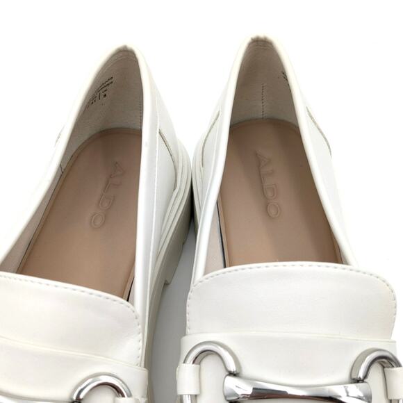 Aldo Miska Chunky Loafers Women's White/silver size US10 EU41 - Picture 11 of 15